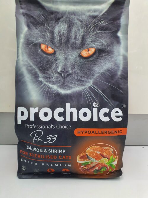 Prochoice Salmon and Shrimp Cat Food for Adult Cats – High Protein Formula