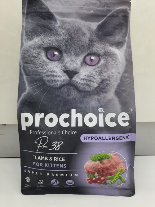 Prochoice Lamb and Rice Kitten Food – 2kg Pack for Growing Kittens