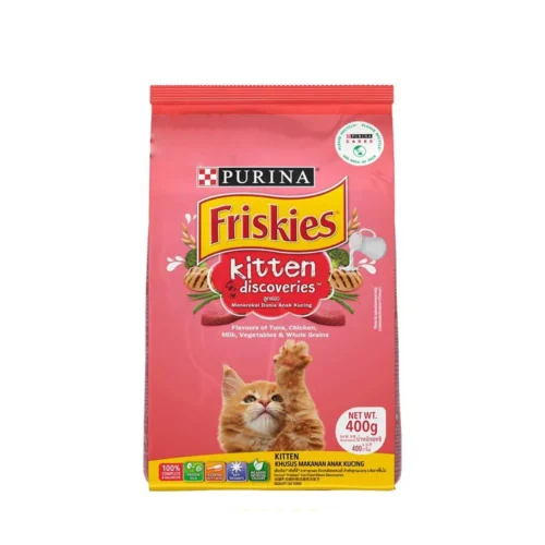Friskies Kitten Dry Food 400g 1kg Pack – Chicken, Tuna & Milk Flavour