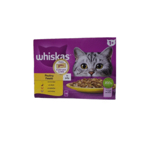 Whiskas Poultry Feast in Jelly Cat Food for Adult Cats 1+ – 85g